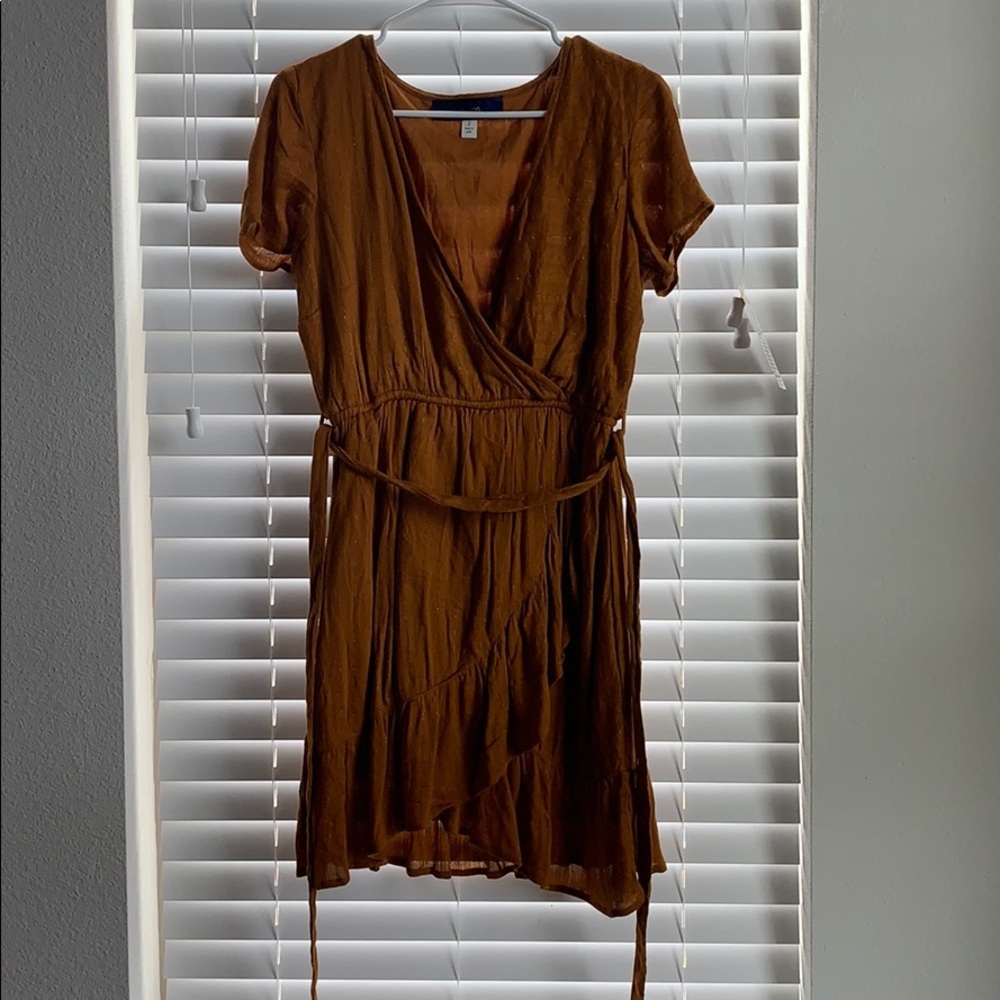 Burnt orange fall dress!